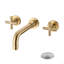 Robinet de lavabo mural avec drain escamotable (sans trop-plein)-121290899