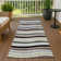 Machine Washable Indoor/Outdoor Micelotta ACN2333 Stripes Rug