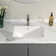 21"x15"Undermount Bathroom Sink Rectangle White Ceramic Bathroom Sink Washroom Sink with Overflow
