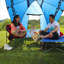 Chaise de camping pliante avec coussins