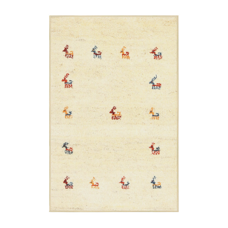 Surface beige contemporaine tapis, Rectangle 5 pi x 7 pi