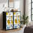 4 Drawer Dresser for Bedroom, Narrow Chest of Drawers, Wooden Top and Study Iron Frame 18"x37.5"-(WxH)