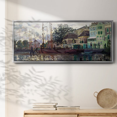 Zaandam, The Dike, Evening, 1871- Framed Canvas