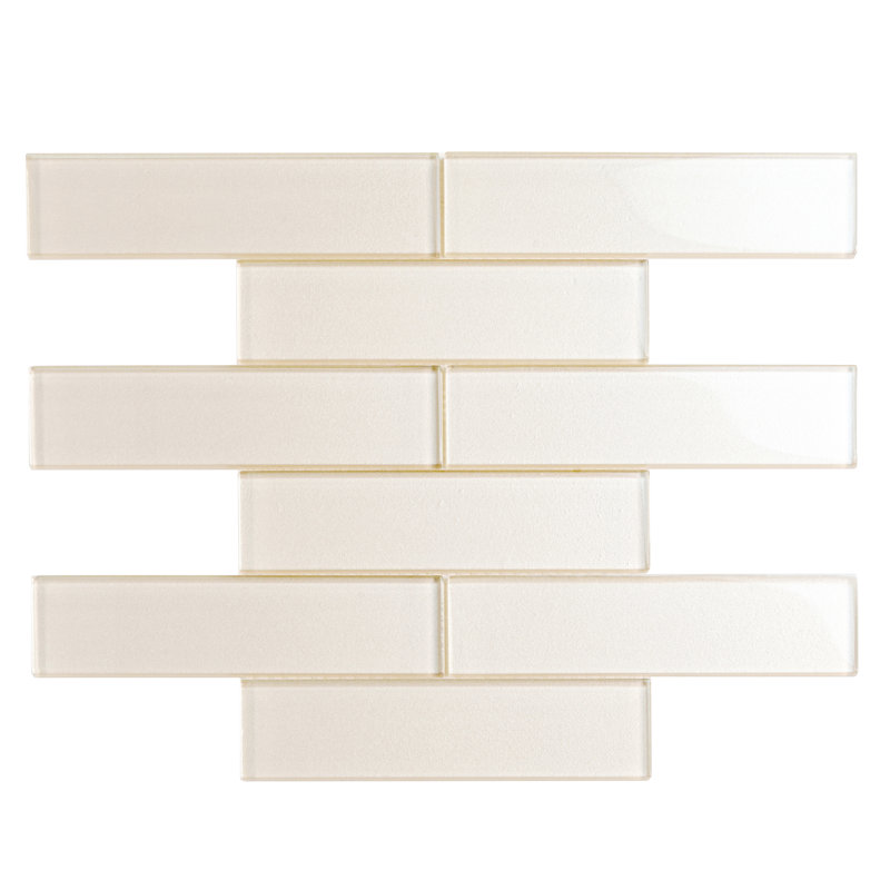 Apollo 12" x 12" Glass Brick Joint Mosaic Wall & Floor Tile