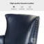 Fauteuil à oreilles en cuir 29,2 po Aviles-2105344364