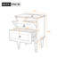 24 Inch Bathroom Vanity Cabinet with Ceramic Sink, Space-Saving and Stylish for Modern Bathrooms