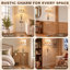 64" Rustic Antler Floor Lamp With Night Light & Tray