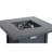 30" Powdercoated Metal Fire Pit With Smoked Glass Top-696754225-696754223