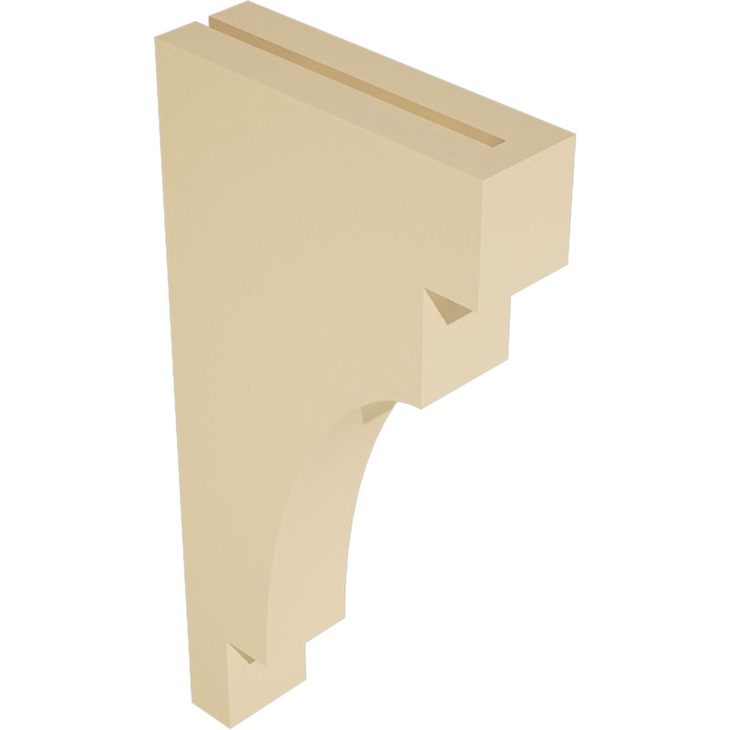 Corbeau d'uréthane méditerranéen Signature, brun clair apprêté, 24 po x 3,5 po x 12 po