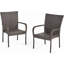 Chaise empilable en osier Pe, 2 pièces-1395105974