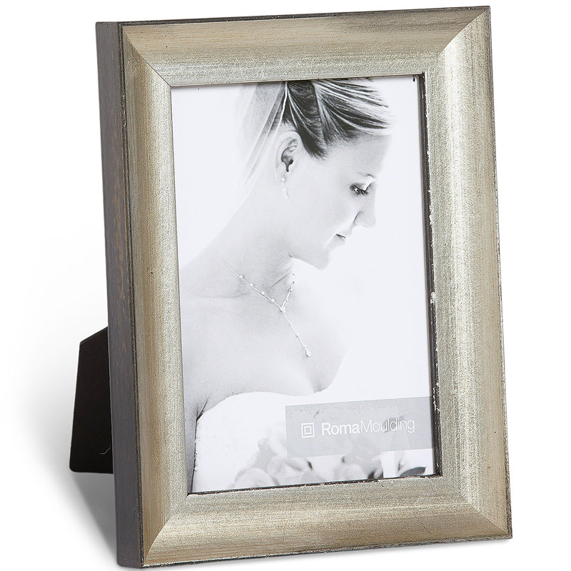 Palio Wood Beveled Picture Frame, 4" x 6", Cool Silver