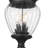 Davina 3 Light Outdoor Post Mounted Fixture in Black