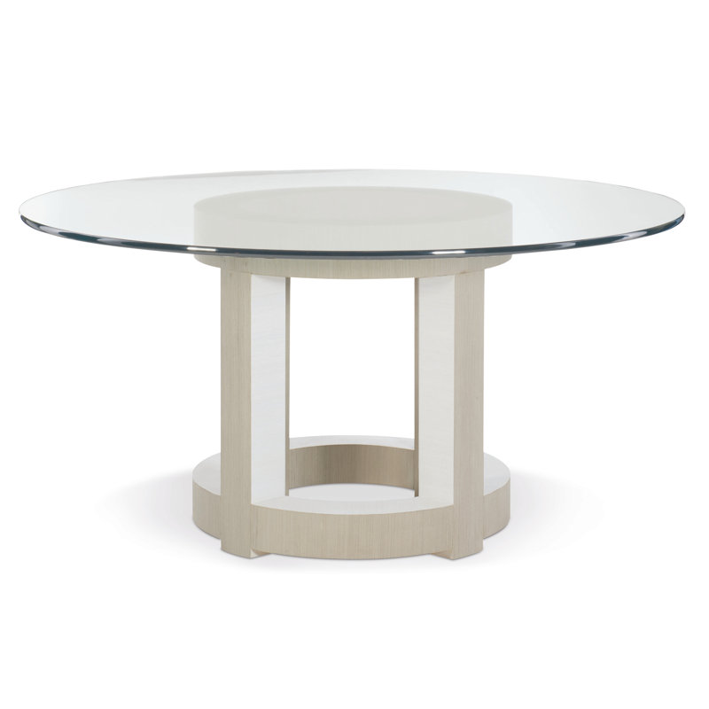 Axiom Round Glass Dining Table, 60" W x 60" L