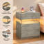 LED Bedside Table Set of 2 with Drawers-1386692350
