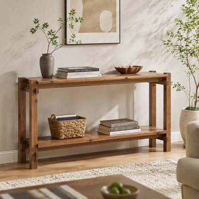 Couch Side Table,Console Table,Entryway Table,2Tier Foyer Table