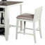 Ensemble de table à hauteur de comptoir 3 pièces Lessi avec tablette latérale Lessi, bois USB-100737396-100737397-100760399