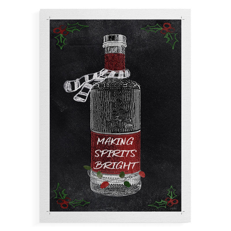Holiday Spirits II - Impression sur toile seulement - NON CADRE, H 27 po x l 18 po