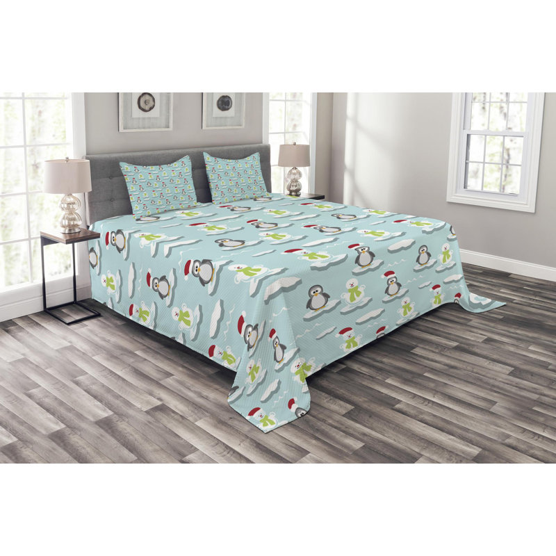 Kids Polyester Coverlet, King Coverlet + 2 Shams