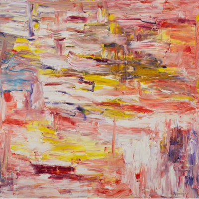 Pink Sun Painting by Irina Gorbman