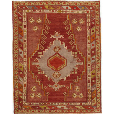 Vintage One-of-a-Kind 4'4" X 5'6" Area Rug