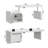 Height-Adjustable Kitchen Island With Dual Storage