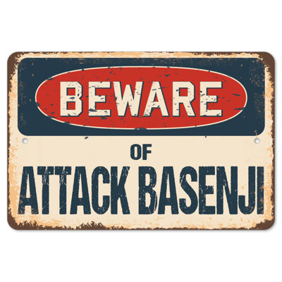 Decal-Pit Bull_Beware Of Pit Bull Rustic Sign Signmission Classic Rust Décoration Plaque murale
