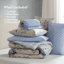 Ensemble de literie réversible pour lit simple TG, style floral rétro en polyester pour la maison