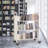 49.2'' H Book Cart with Wheels-100093467-100093468