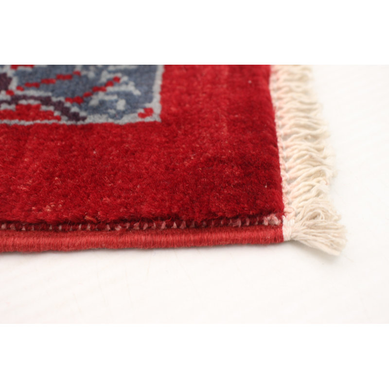 Tapis décoratif en laine noué à la main de conception unique 5 pi 5 po x 5 pi 11 po Dequandra New Age