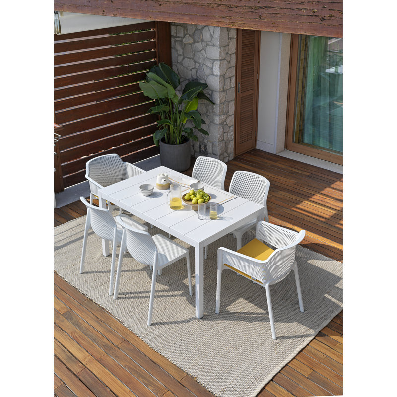 Rio Outdoor Dining Table, Anthracite, 29.92" H x 39" W x 110.24" L