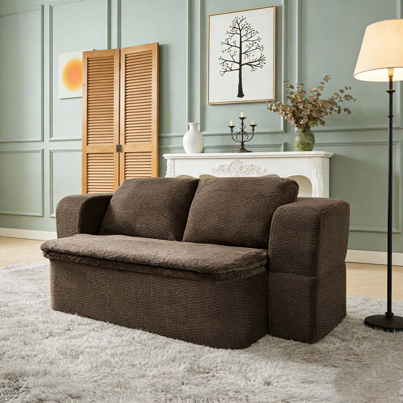 Canapé-lit convertible Modern, Marron foncé