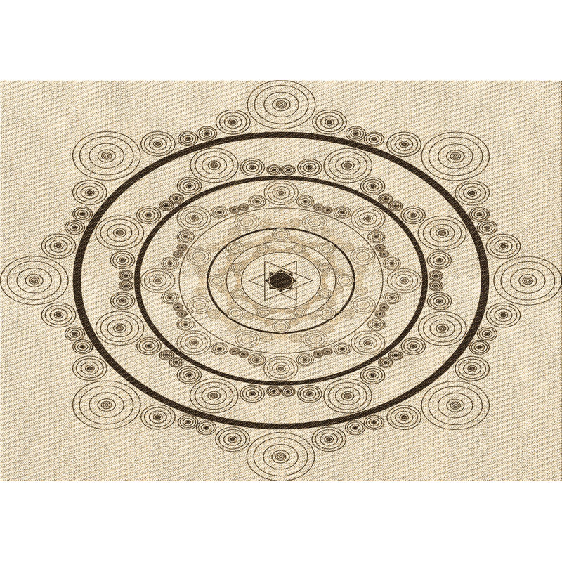 Geometric Indoor Rug, Rectangle 2' x 3'