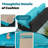 Bushrah 6-Person Outdoor Patio Seating Group with Cushions and Fire Pit Table-840286167-840286160