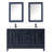 Daria 60 " W Freestanding Standard Free Standing Single Double Vanity Bathroom Vanity With Carrara Marble Top with Mirror-97961479-97961484