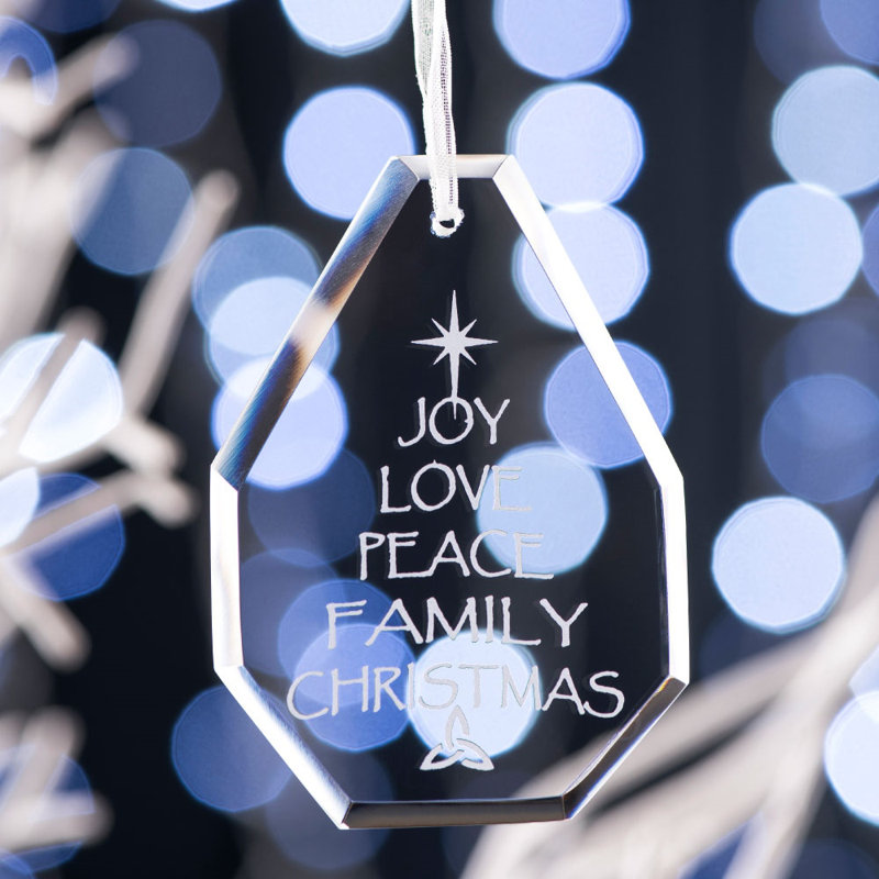6.9cm Glass Hanging Figurine Ornament