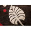 Tapis brun fait à la main à motif abstrait 4 x 6