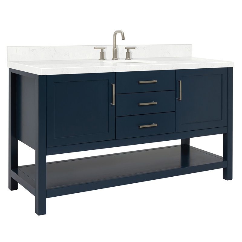 Bayhill 60.25'' W Single Vanity, Midnight Blue