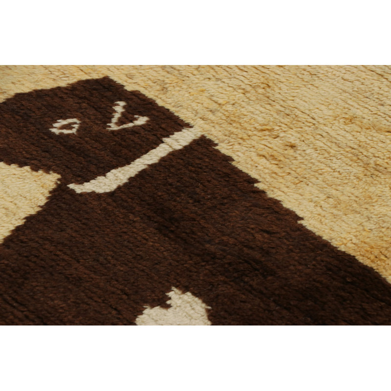 One-of-a-Kind 3’8” X 5’3” Hand Knotted Area Rug