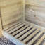 Troutville 230cm W x 80cm D Solid Wood Log Store-36319221