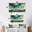 «Green and Yellow Herbs Chive Symphony II», ensemble d'art mural herbes florales-964637616