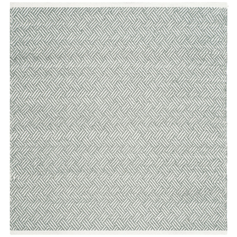 Tapis en coton tissé à plat Bryent, Carré 6 pi