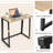 Jenedy Metal Base Writing Desk-1389360762
