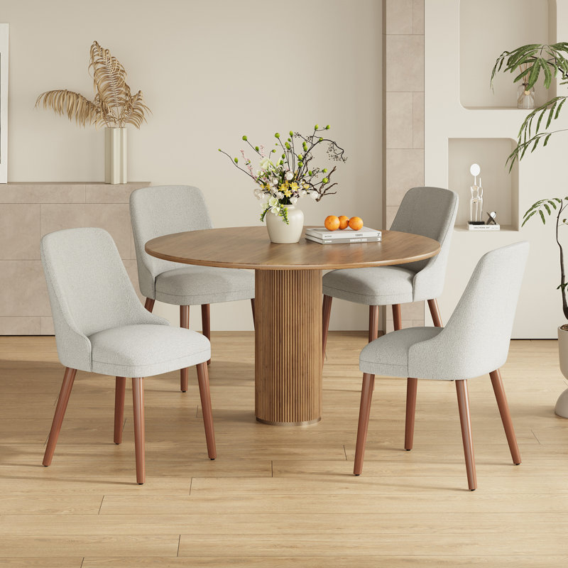 50.5 cm H Fabric Side Chair, Grey