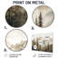 Timber and Peaks Mountain Simplicity in Winter III - Art mural en métal des montagnes-1947731108