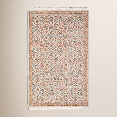 Birch Lane™ Hand Knotted Wool Trellis Rug