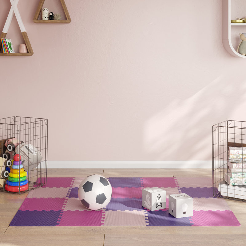 Carreaux de sol en mousse Stalwart - Paquet de 20 tapis de jeu pour bébé non toxique - Tapis de casse-tête en mousse à emboîtement - Tapis en mousse pour salle de jeu ou salle de sport pour bébé
