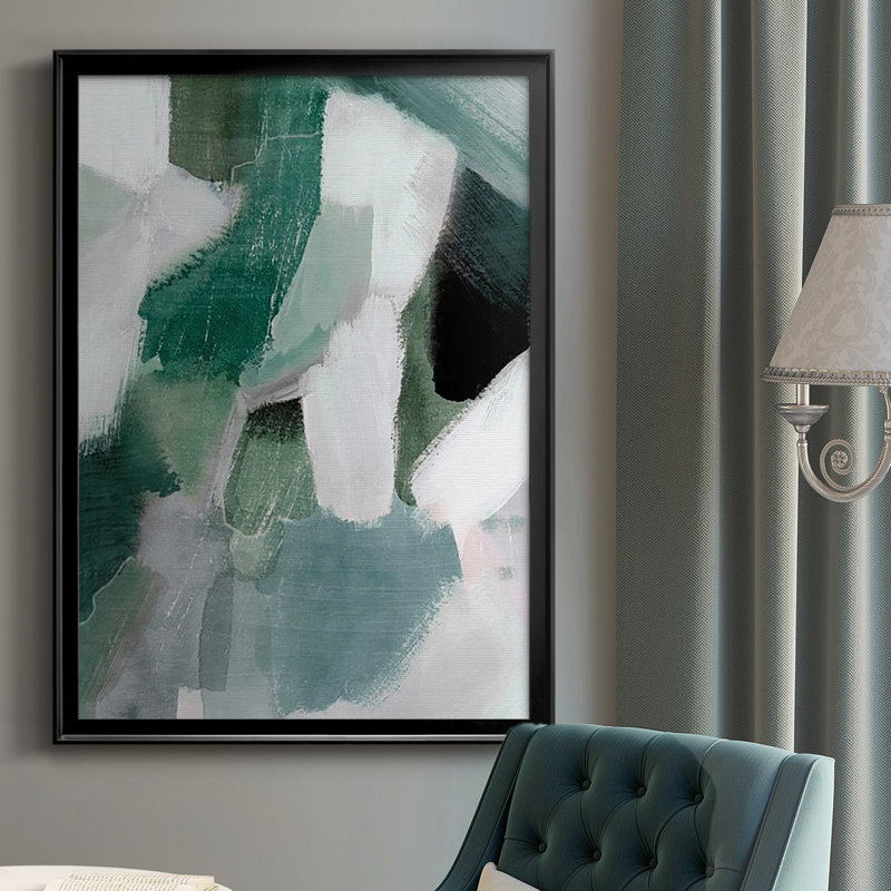 Turquoise Waters II, reproduction encadrée de qualité supérieure - prête à être accrochée, H 42,5 po x l 30,5 po x P 1 po