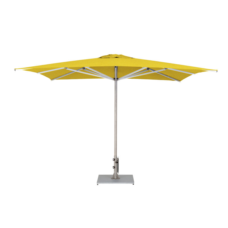Storm 10' Square Umbrella, Double Stack Metal Plate, Mineral Blue
