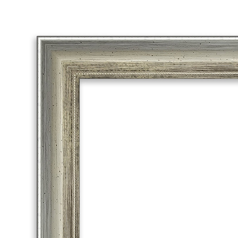 Miroir mural Carleena, Argent, 25,75 po x 19,75 po