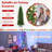 6'/7.5' H Slender Green Realistic Artificial Spruce Christmas Tree w/ LED Lights-34732304
